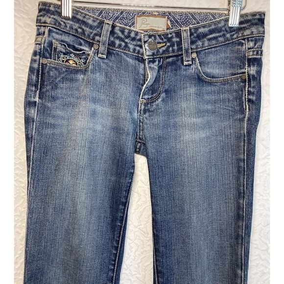 Paige Womens Premium Denim Laurel Canyon Jeans Embroidered Pockets Size 26 - Picture 11 of 14